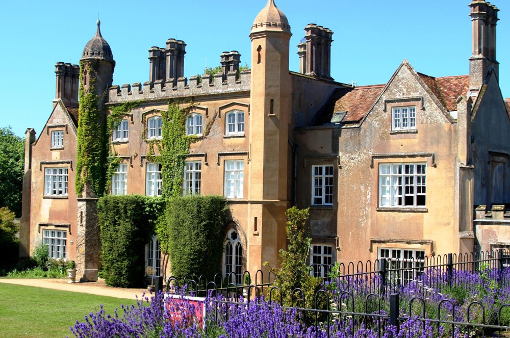 View of Marwell Hall, a historic house at Marwell Zoo