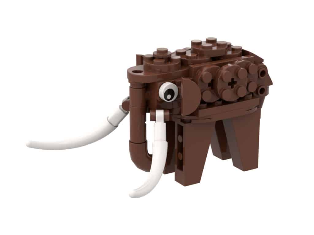 Mini Mammoth toy brick make-and-take