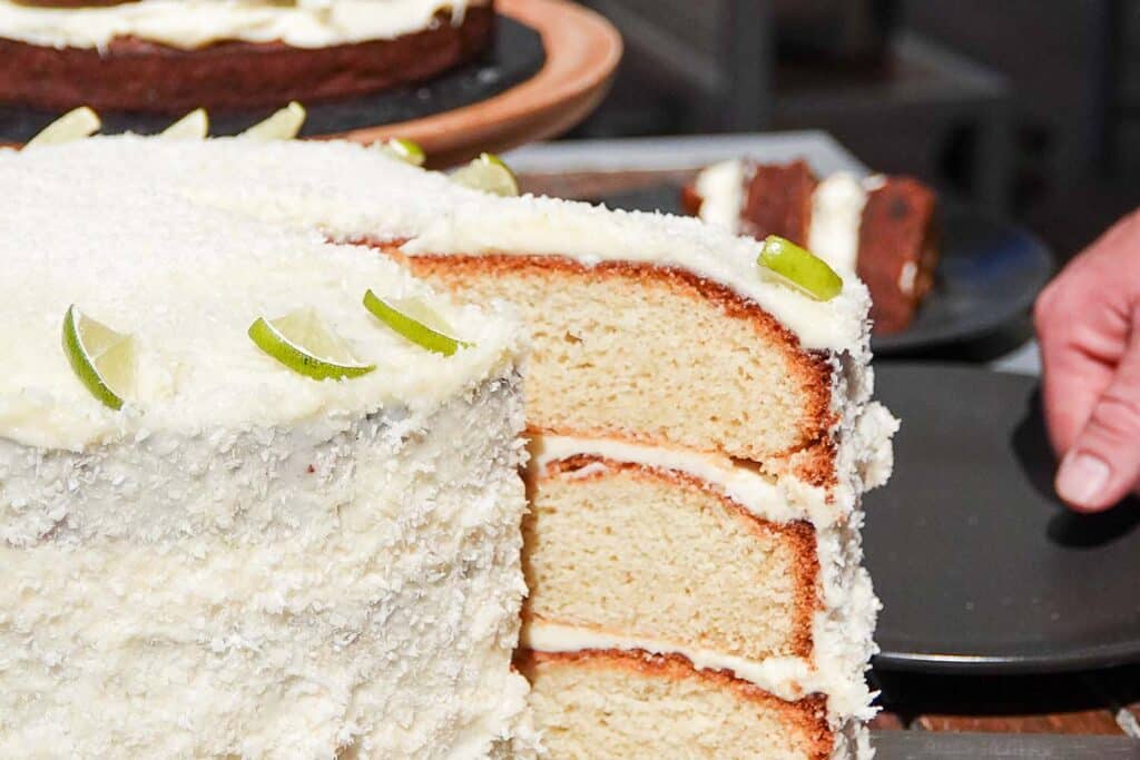 Lime and coconut cake at the Keeper's Kitchen at Marwell Zoo