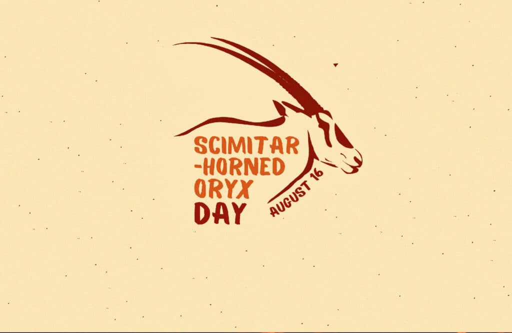 Scimitar-Horned Oryx Day logo