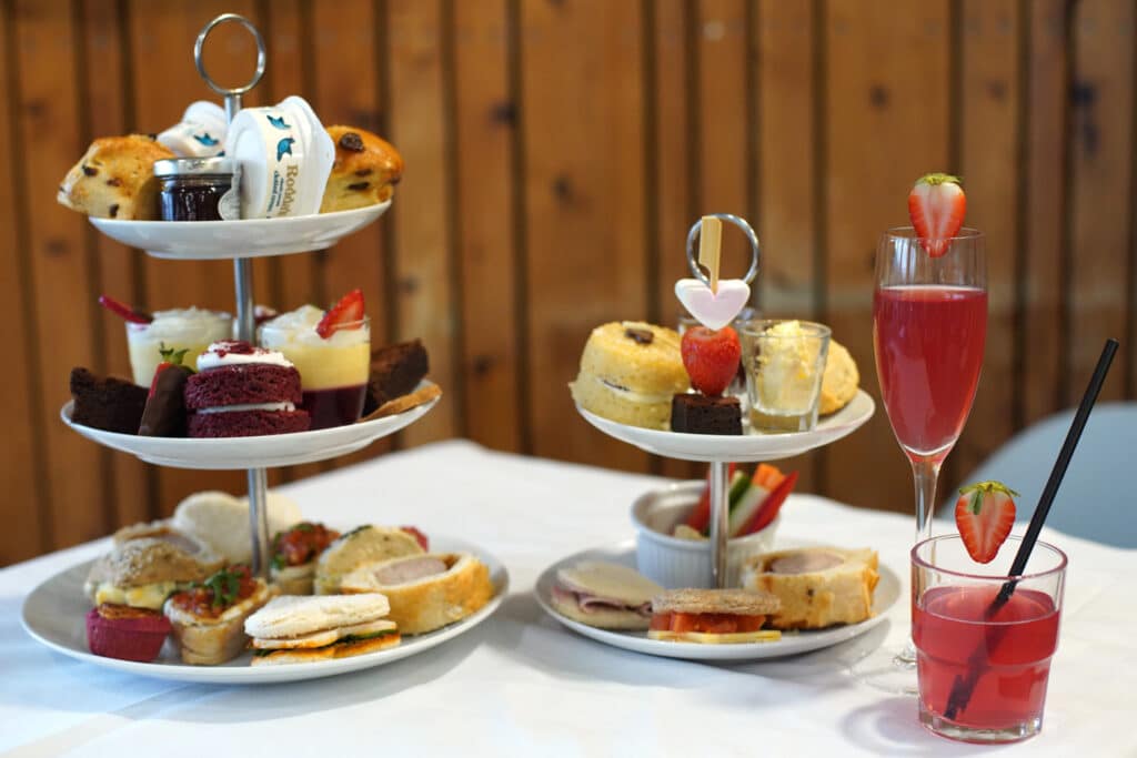 Valentine's Day afternoon tea at Marwell Hall, with adult and child options