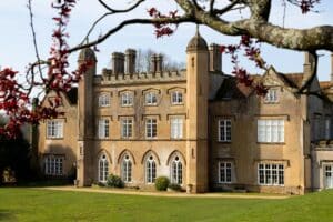 View of Marwell Hall from the back lawn