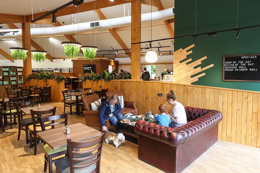 Seating in Keeper's Kitchen at Marwell Zoo